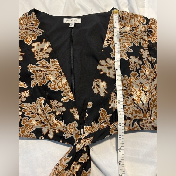 🔥Gianni Bini Marisol Jacquard Amber Flower,Cut-Out,Statement Dress, Size 10 - Picture 10 of 17